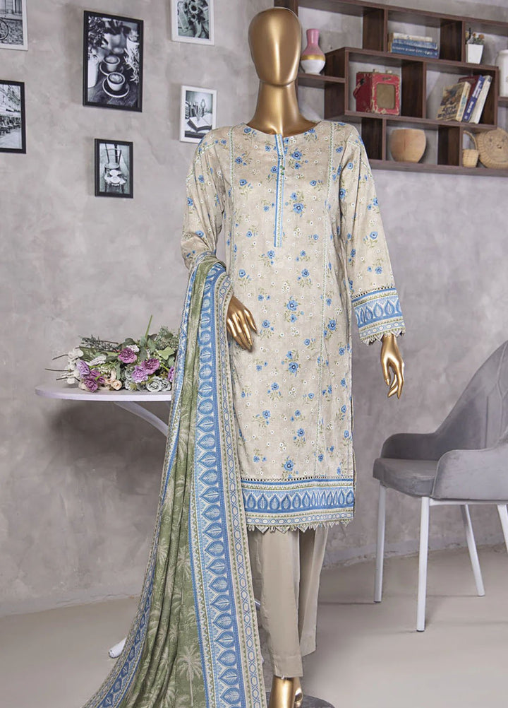 Platinuim Print by HZ Textiles Digital Printed Lawn Suits Unstitched 3 Piece HZ25PDP PPC-406 - Summer Collection