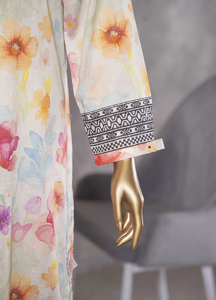 Platinuim Print by HZ Textiles Digital Printed Lawn Suits Unstitched 3 Piece HZ25PDP PPC-407 - Summer Collection