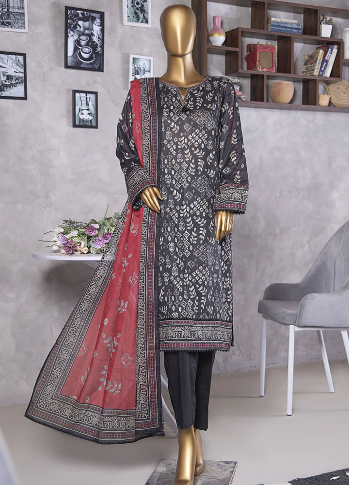 Platinuim Print by HZ Textiles Digital Printed Lawn Suits Unstitched 3 Piece HZ25PDP PPC-410 - Summer Collection