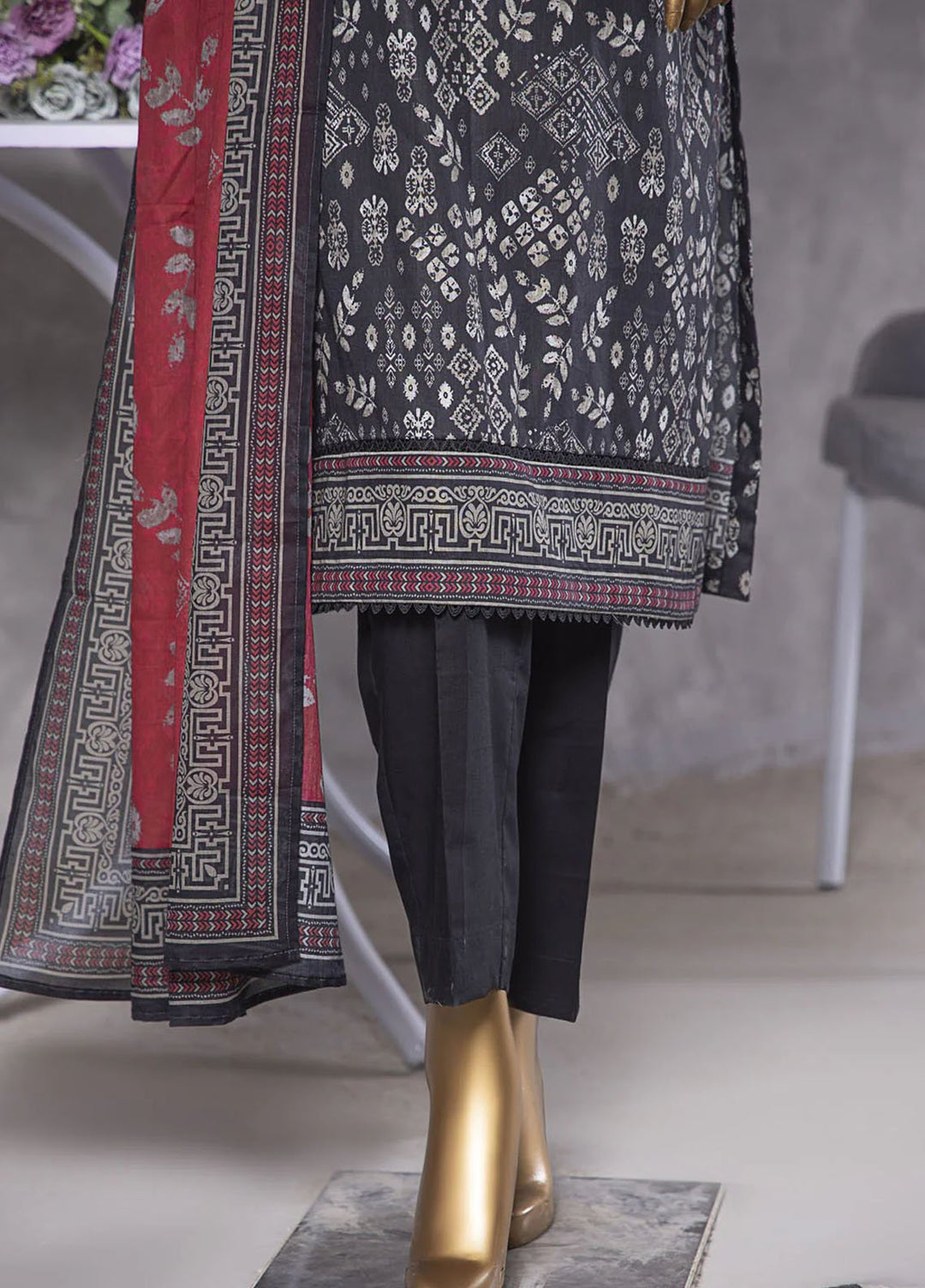 Platinuim Print by HZ Textiles Digital Printed Lawn Suits Unstitched 3 Piece HZ25PDP PPC-410 - Summer Collection