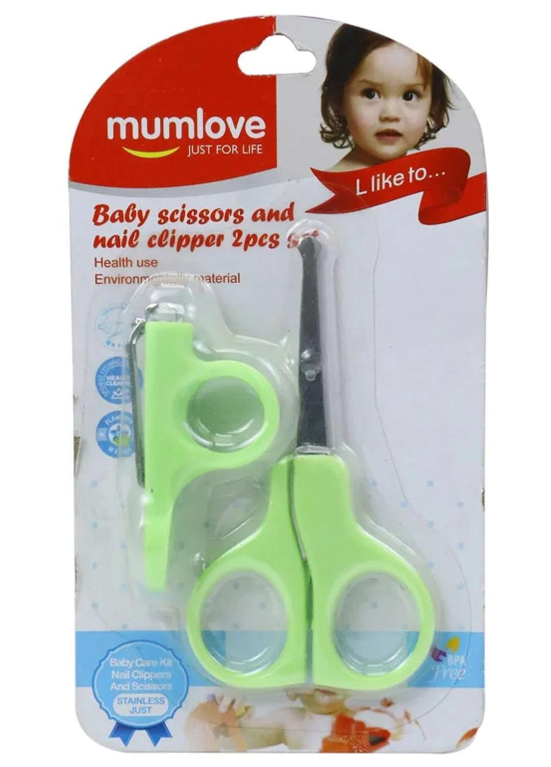Plush Mink    Clipper Set 2 Pcs Baby Nail Clipper Set - Mint Green - Baby Product