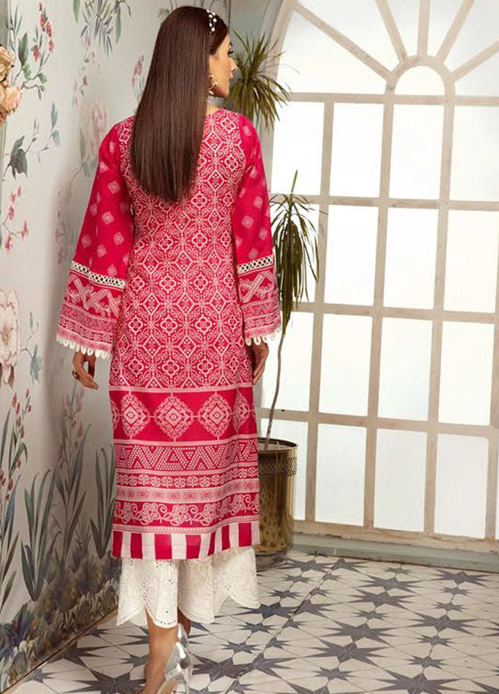 Plush By Riaz Arts Embroidered Lawn  Unstitched Kurties RA21P 21 - Premium Collection