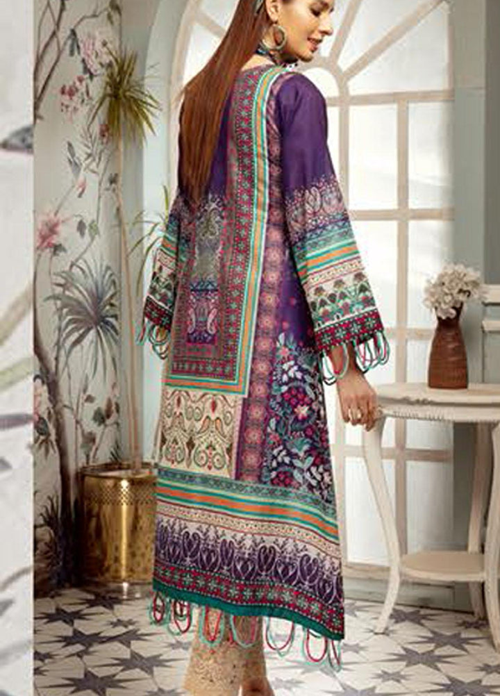 Plush By Riaz Arts Embroidered Lawn  Unstitched Kurties RA21P 22 - Premium Collection