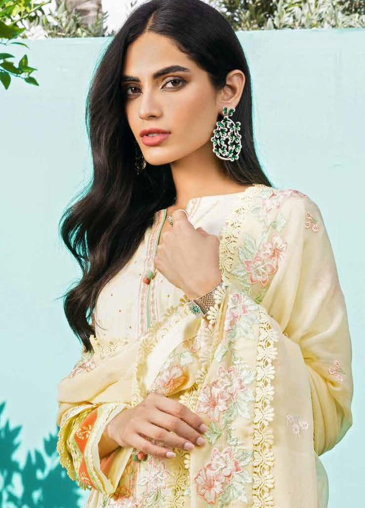 Gul Ahmed Embroidered  Suits Unstitched 3 Piece GA22CM PM-22076 - Festive Collection
