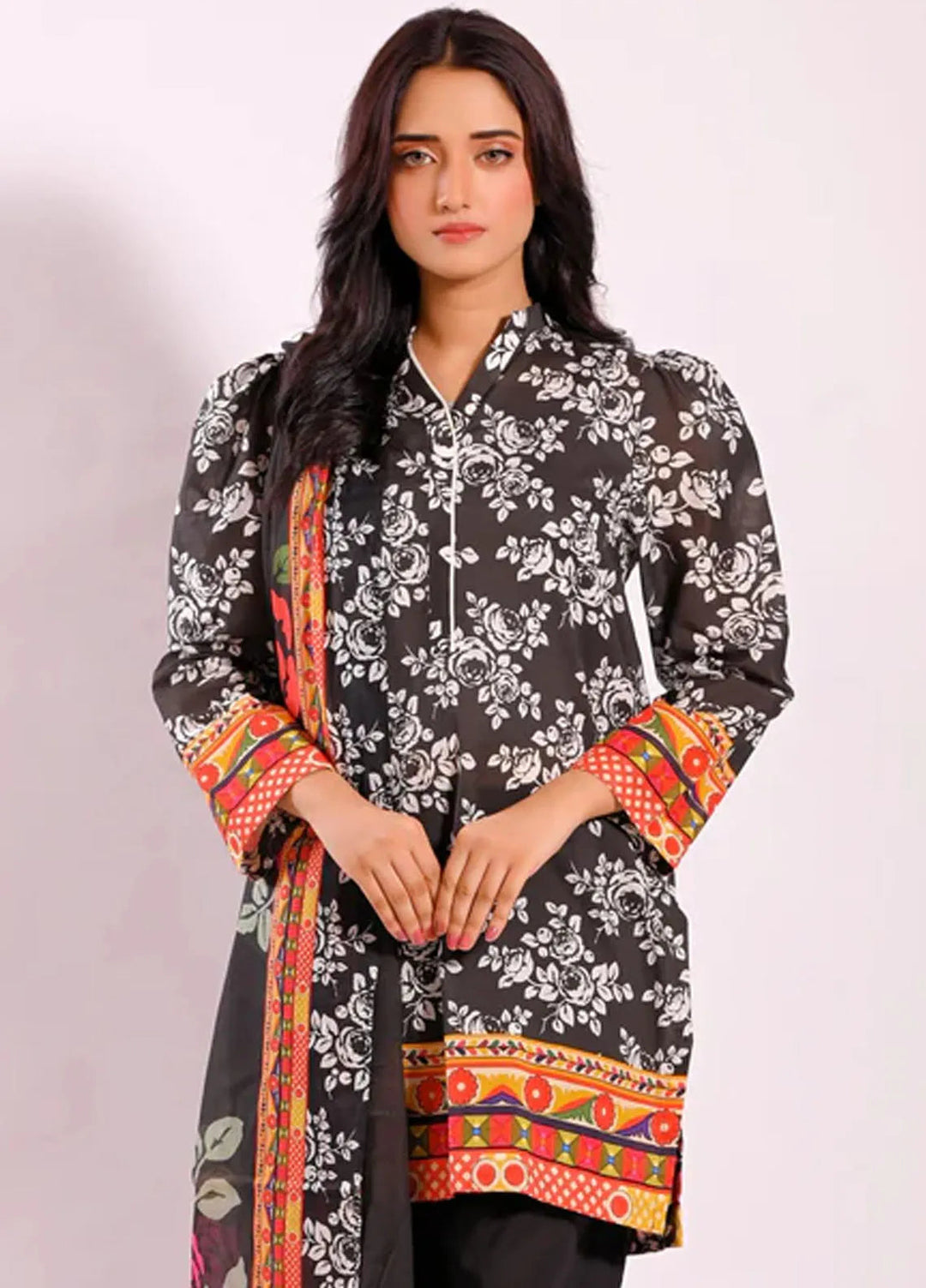 Popular Style Printed Lawn Suits Unstitched 3 Piece PS24L SM11824 - Summer Collection