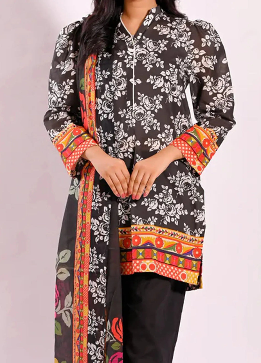 Popular Style Printed Lawn Suits Unstitched 3 Piece PS24L SM11824 - Summer Collection