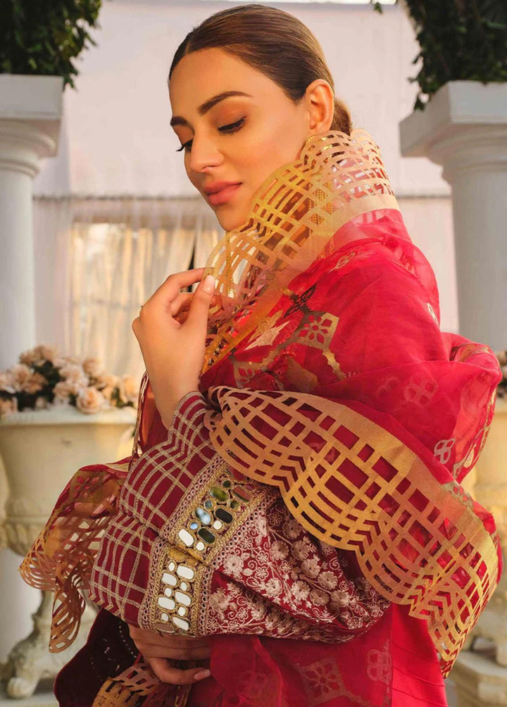 Vanity Fair By Maryum N Maria Embroidered Lawn Suits Unstitched 3 Piece PORCELAIN ROSE - Luxury Collection