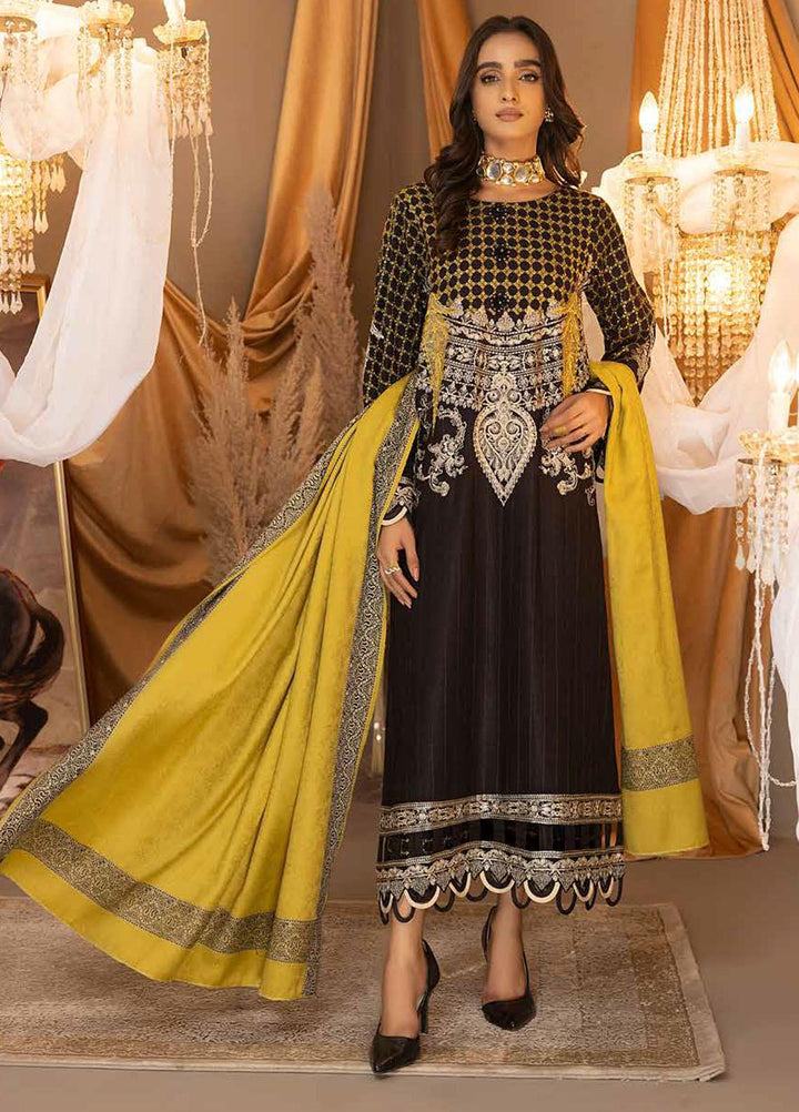 Posheema By Charizma Embroidered Leather Peach Suits Unstitched 3 Piece CRZ22PS PS 06 - Winter Collection