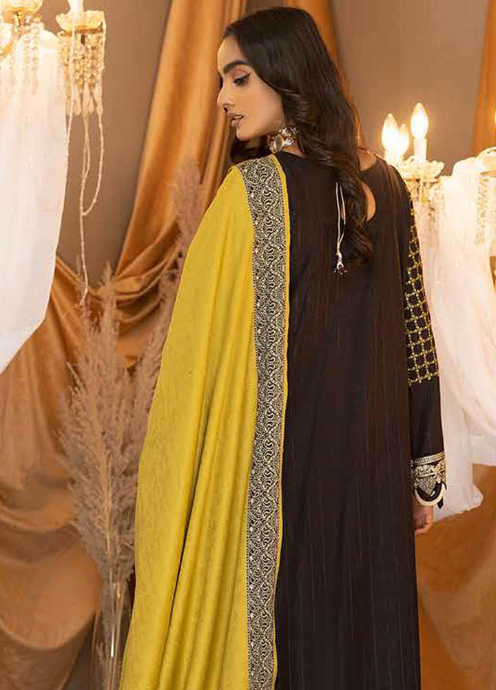 Posheema By Charizma Embroidered Leather Peach Suits Unstitched 3 Piece CRZ22PS PS 06 - Winter Collection