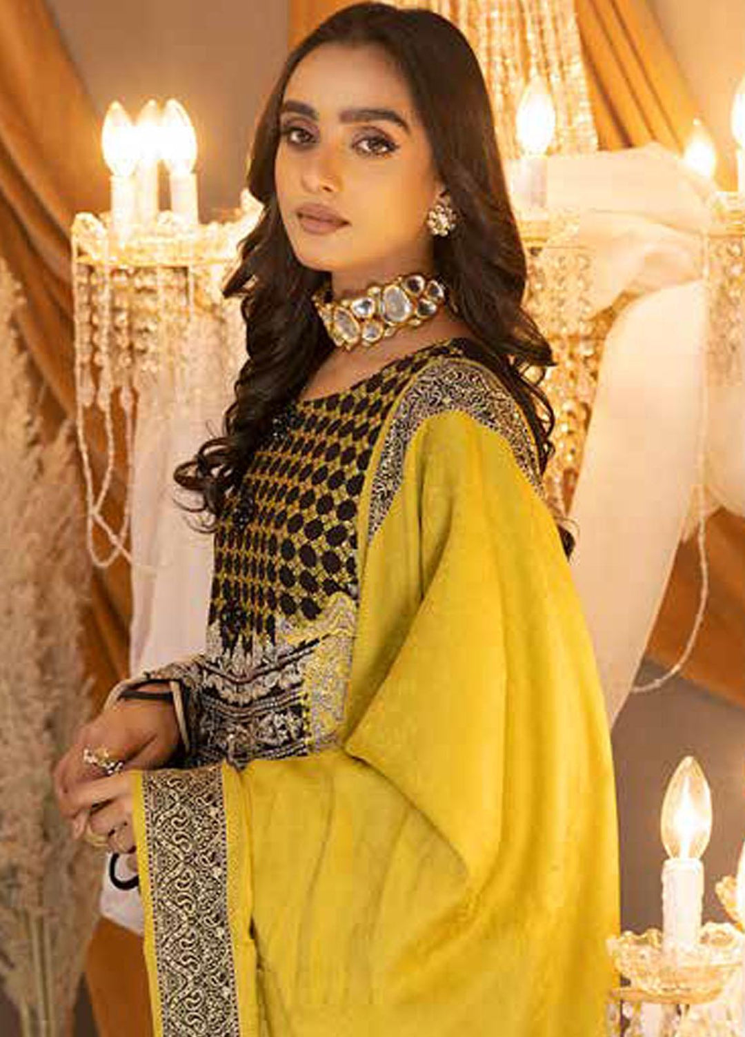 Posheema By Charizma Embroidered Leather Peach Suits Unstitched 3 Piece CRZ22PS PS 06 - Winter Collection