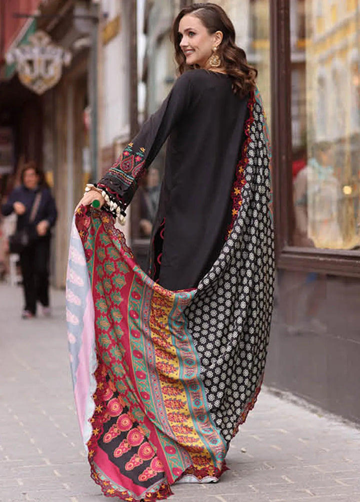 Poshima by Charizma Embroidered Leather Peach Suit Unstitched 3 Piece PS4-03 - Winter Collection