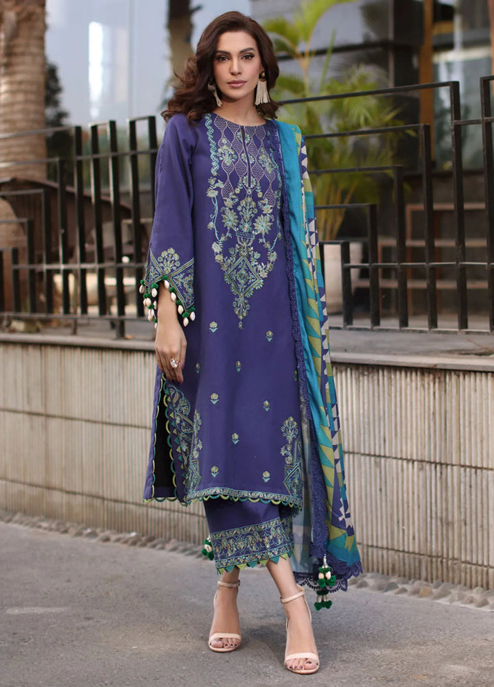 Poshima by Charizma Embroidered Leather Peach Suits Unstitched 3 Piece CRZ24PS PS4-09 - Winter Collection