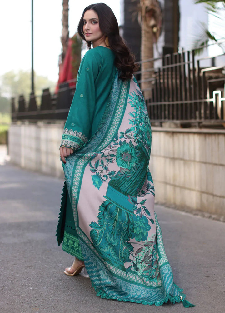 Poshima by Charizma Embroidered Leather Peach Suits Unstitched 3 Piece CRZ24PS PS4-11 - Winter Collection