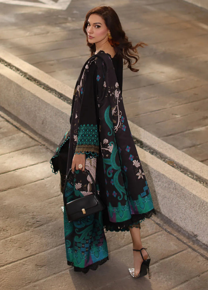 Poshima by Charizma Embroidered Leather Peach Suits Unstitched 3 Piece CRZ24PS PS4-12 - Winter Collection