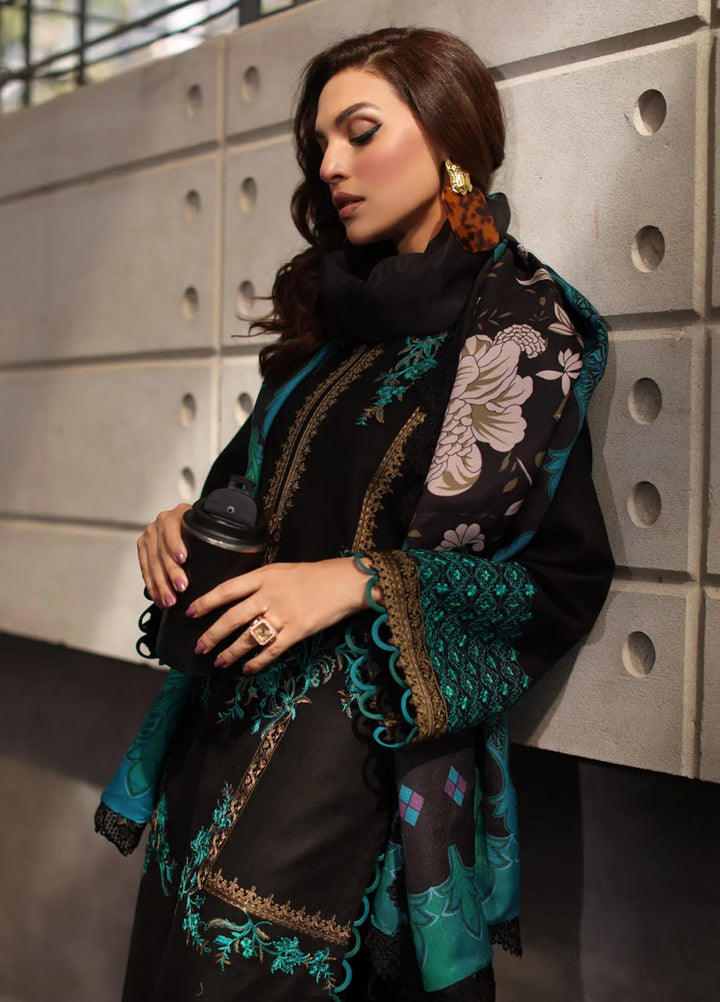 Poshima by Charizma Embroidered Leather Peach Suits Unstitched 3 Piece CRZ24PS PS4-12 - Winter Collection