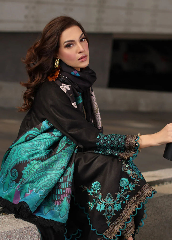 Poshima by Charizma Embroidered Leather Peach Suits Unstitched 3 Piece CRZ24PS PS4-12 - Winter Collection