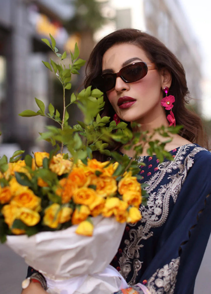 Poshima by Charizma Embroidered Leather Peach Suits Unstitched 3 Piece CRZ24PS PS4-14 - Winter Collection