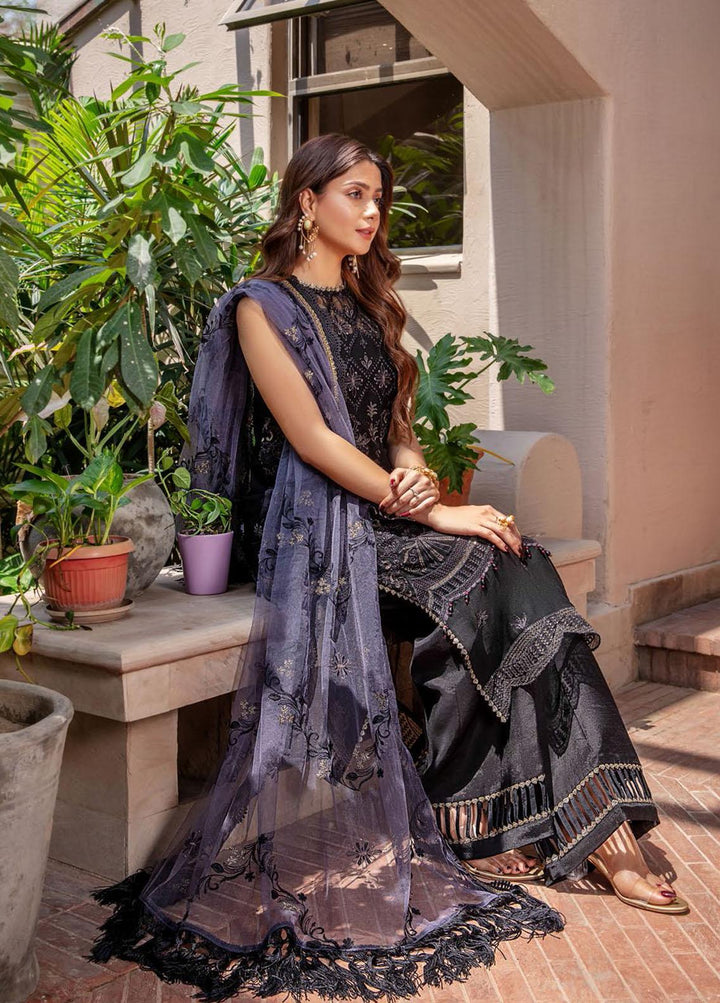 Preesha By Humdum Embroidered Chiffon Suits Unstitched 3 Piece HD22P 01 - Luxury Collection