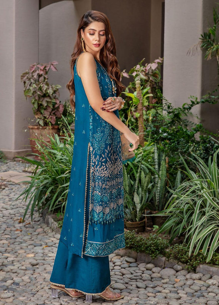 Preesha By Humdum Embroidered Chiffon Suits Unstitched 3 Piece HD22P 08 - Luxury Collection