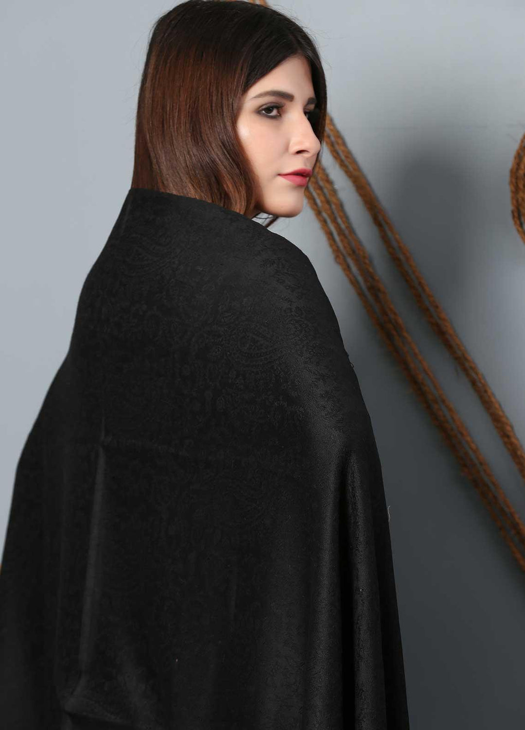 Sanaulla Exclusive Range Embroidered Pashmina  Shawl SU21SH 323524 - Pashmina Shawls