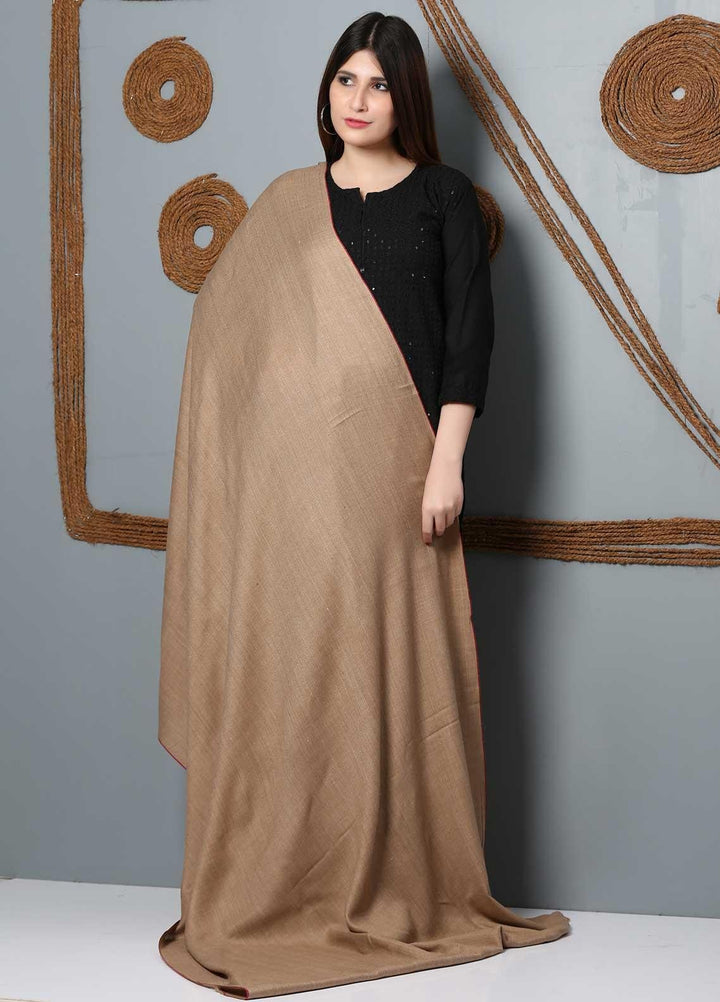 Sanaulla Exclusive Range Plain Woolen  Shawl SU21SH 334156 - Woolen Shawls