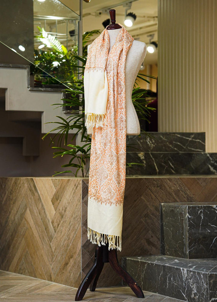Sanaulla Exclusive Range  Pashmina  Shawls MIR-24 Fawn 2 - Pashmina Shawls