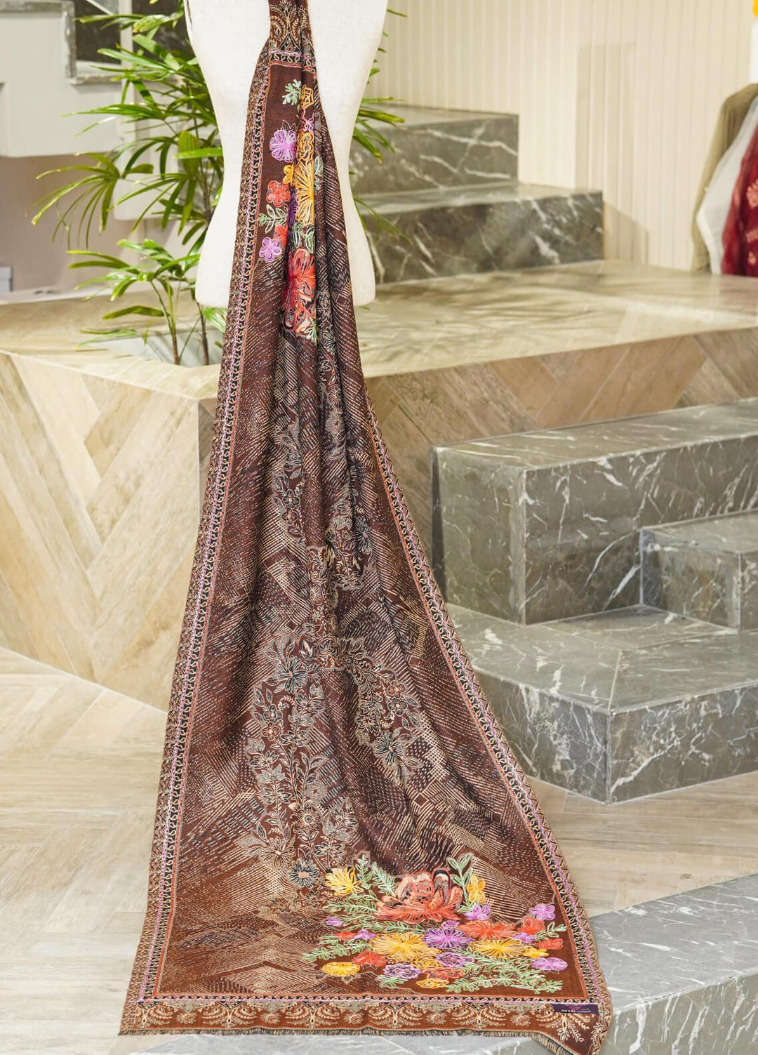 Sanaulla Exclusive Range  Pashmina  Shawls MIR-37 Black 3 - Pashmina Shawls