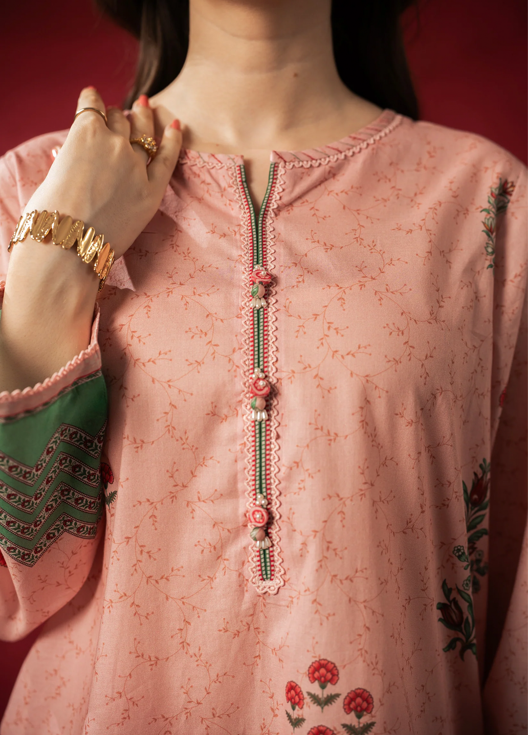 Zoe by Zeen RTW Printed Lawn 3 Piece Suit ZN26UZL WFM36608 - Casual Collection