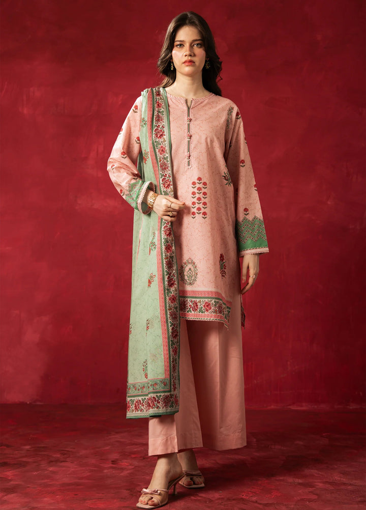 Zoe by Zeen RTW Printed Lawn 3 Piece Suit ZN26UZL WFM36608 - Casual Collection