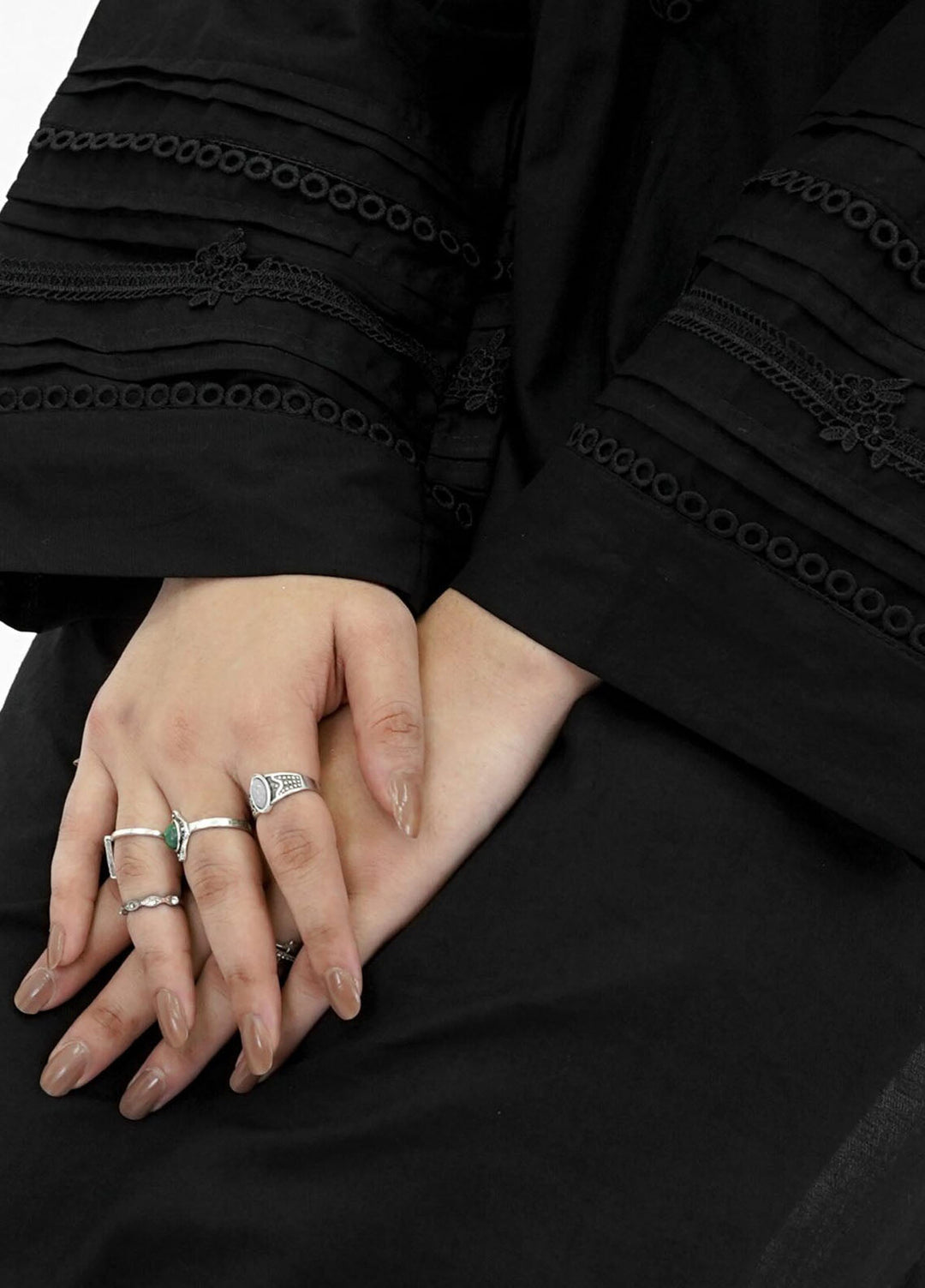 Pret Bee Pret Embroidered Cotton 2 Piece Black