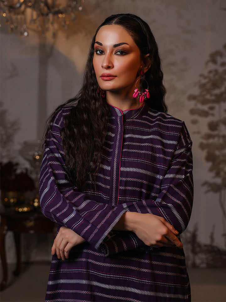 Salitex Women Solids Yarn Dyed 1 Piece Shirt WRTSBA23AL24 - Winter Collection