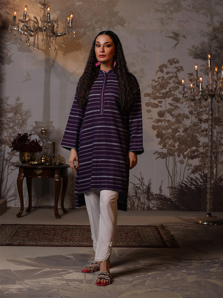 Salitex Women Solids Yarn Dyed 1 Piece Shirt WRTSBA23AL24 - Winter Collection