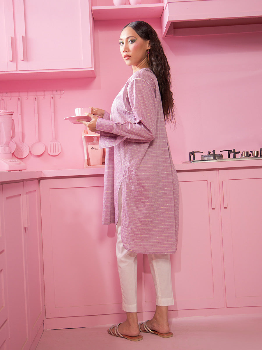 Salitex Women Solids Yarn Dyed 1 Piece Shirt WRTSBA23AL22 - Winter Collection