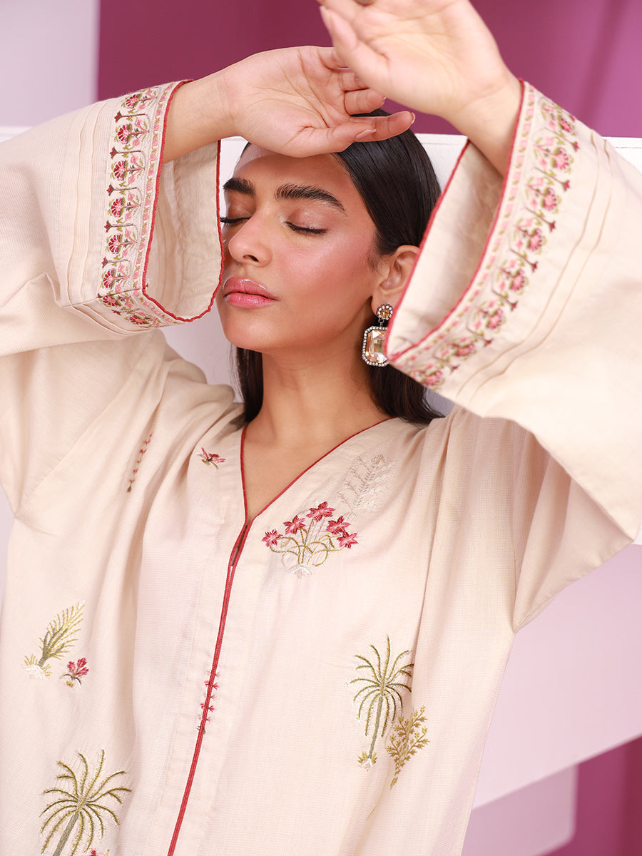 Salitex Women Embroidered Dobby 1 Piece Shirt WRTKBA24AL140 - Winter Collection