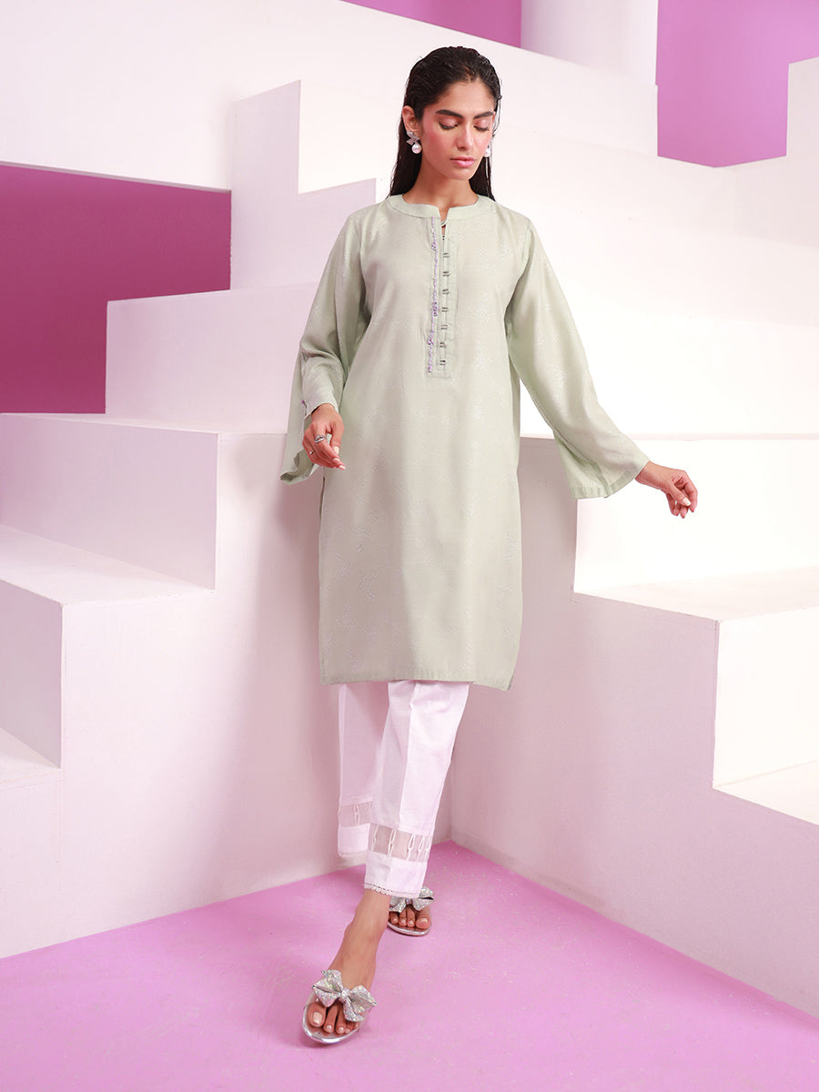 Salitex Women Solids Jacquard 1 Piece Shirt WRTKBA24AL131 - Winter Collection