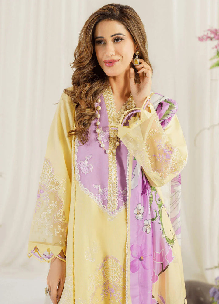 Pretty In Pink By Asifa And Nabeel Embroidered Lawn Suit Unstitched 3 Piece AN24L PP-10 Versaila - Summer Collection
