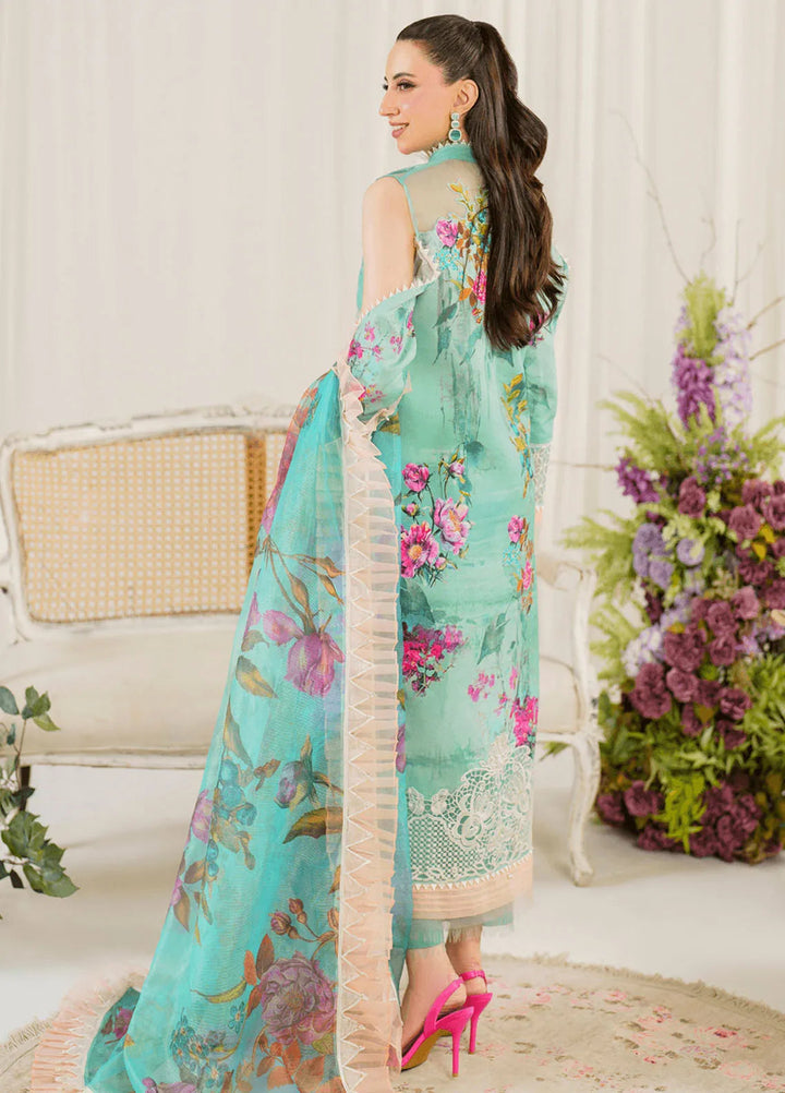Pretty In Pink By Asifa And Nabeel Embroidered Lawn Suit Unstitched 3 Piece AN24L PP-3 Water Lily - Summer Collection