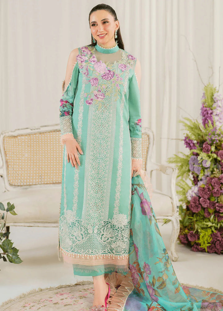 Pretty In Pink By Asifa And Nabeel Embroidered Lawn Suit Unstitched 3 Piece AN24L PP-3 Water Lily - Summer Collection