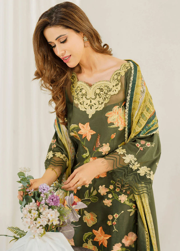 Pretty In Pink By Asifa And Nabeel Embroidered Lawn Suit Unstitched 3 Piece AN24L PP-6 Sweet Pea - Summer Collection