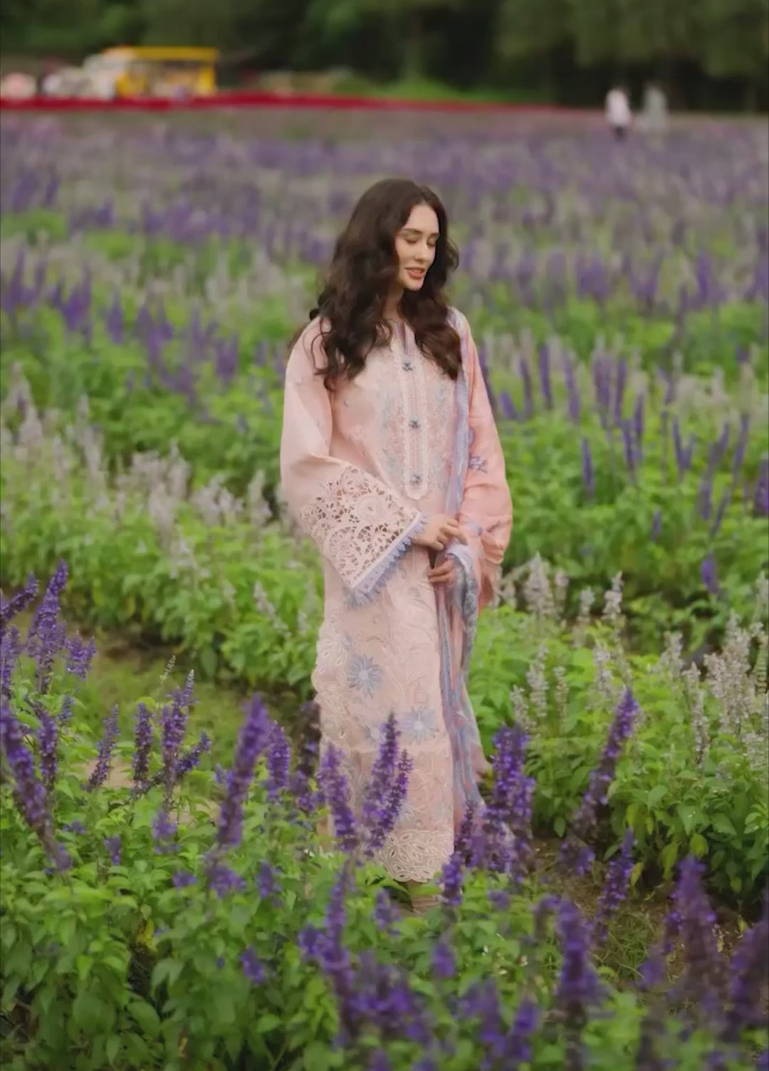The Secret Garden by Mushq Hemline Unstitched Lawn 3 Piece Suit MU26USG D-12A Bloom Sonata - Summer Collection