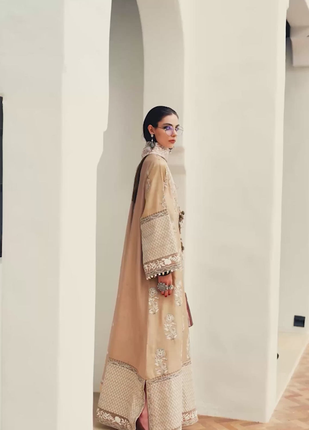 Nuvera Hemline by Mushq Unstitched Embroidered Raw Silk 3 Piece Suit MU26UNH Queen's Promise MUNES260210 - Festive Collection