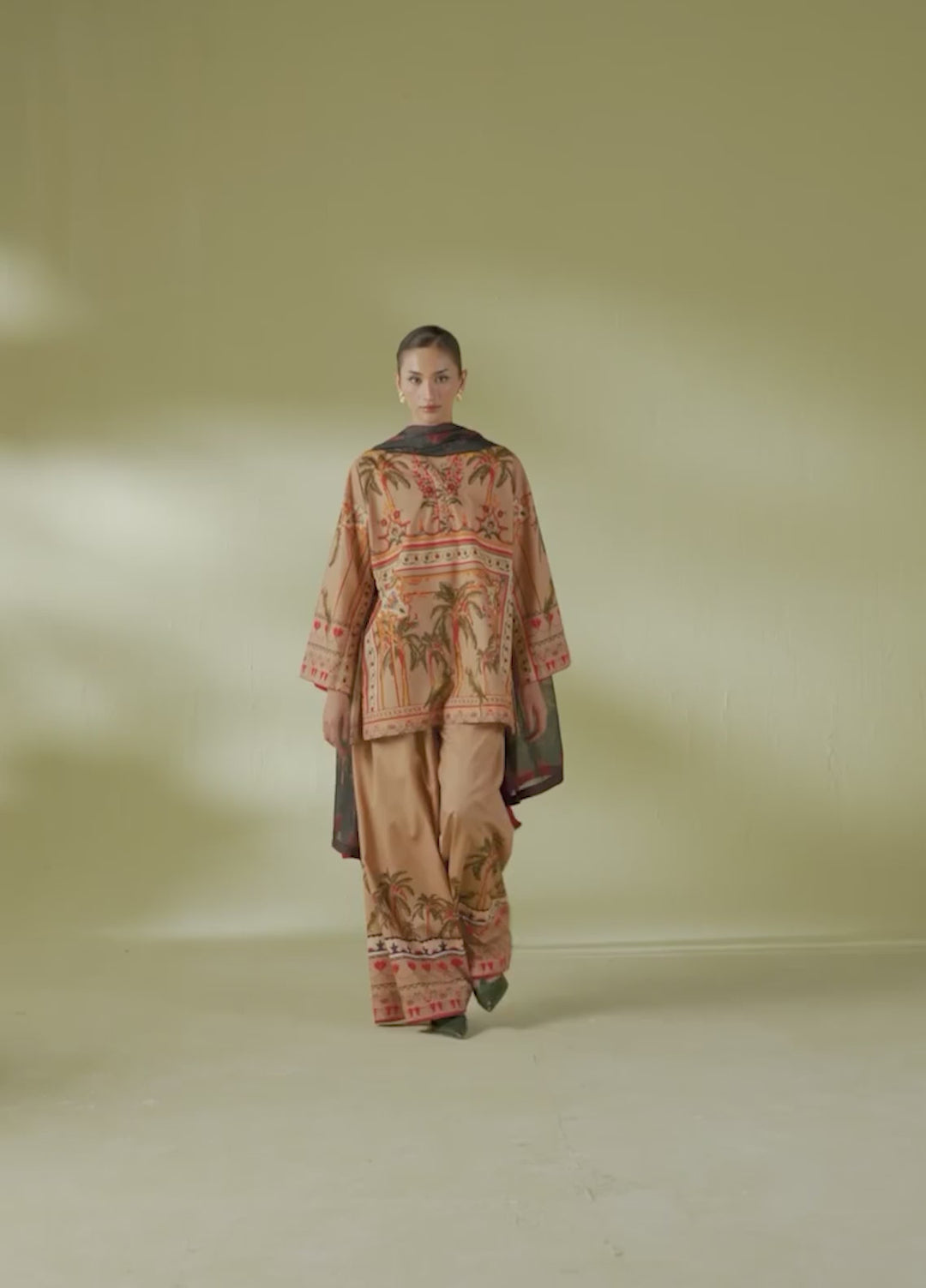 Joolie Prints by Saira Rizwan Printed Cambric Suits Unstitched 3 Piece SR25JP JPU25-05 Golden Hour - Summer Collection