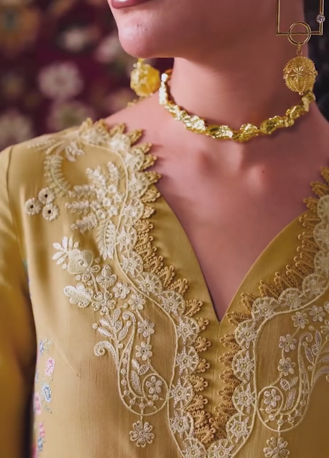 Q line by Qalamkar Unstitched Embroidered Slub Linen 3 Piece Suit QLK26UQL Nyra QLW-06 - Winter Collection