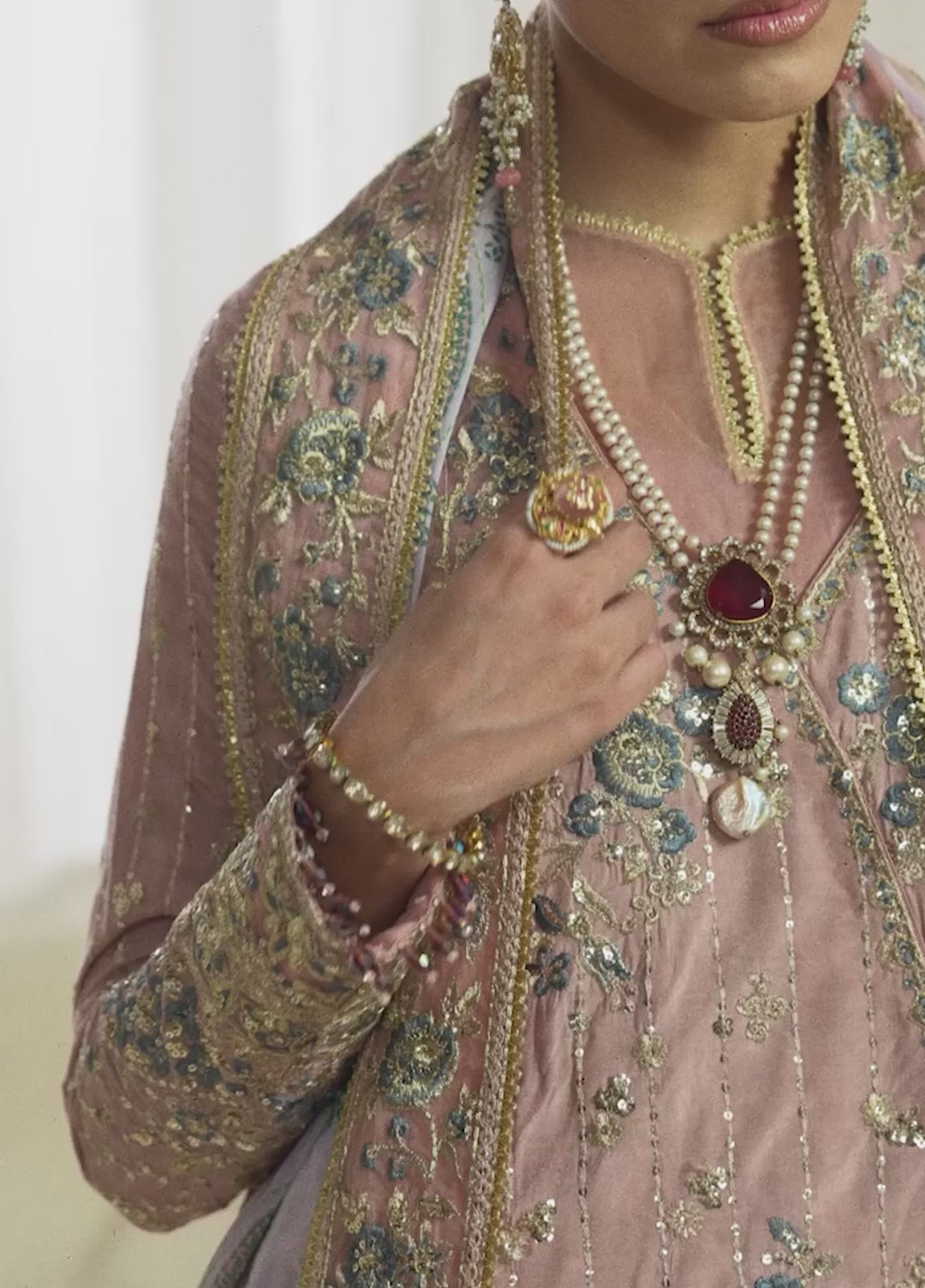Aik Shaam by AIK Atelier Unstitched Embroidered Medium Silk 3 Piece Suit AIK26UAS C2603 - Wedding Collection