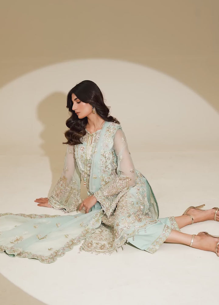 Etoile Filante by Enzo RTW Hand work Organza 3 Piece Suit LUBOV Wedding Collection