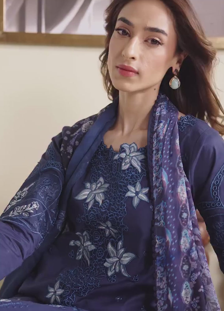 Whispers of Summer by Neeshey Unstitched Embroidered Luxury Lawn 3 Piece Suit NSH26ULW LAYLA - Summer Collection