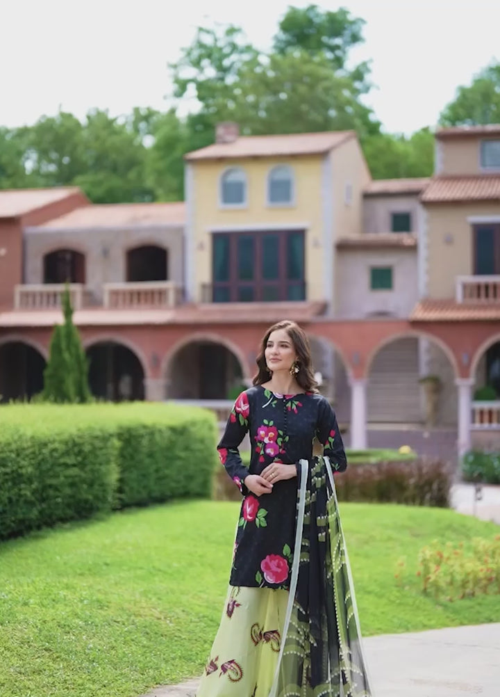 Floral Ritual Edit by Feathers  Printed Lawn 3 Piece Suit FYNOR - Casual Collection