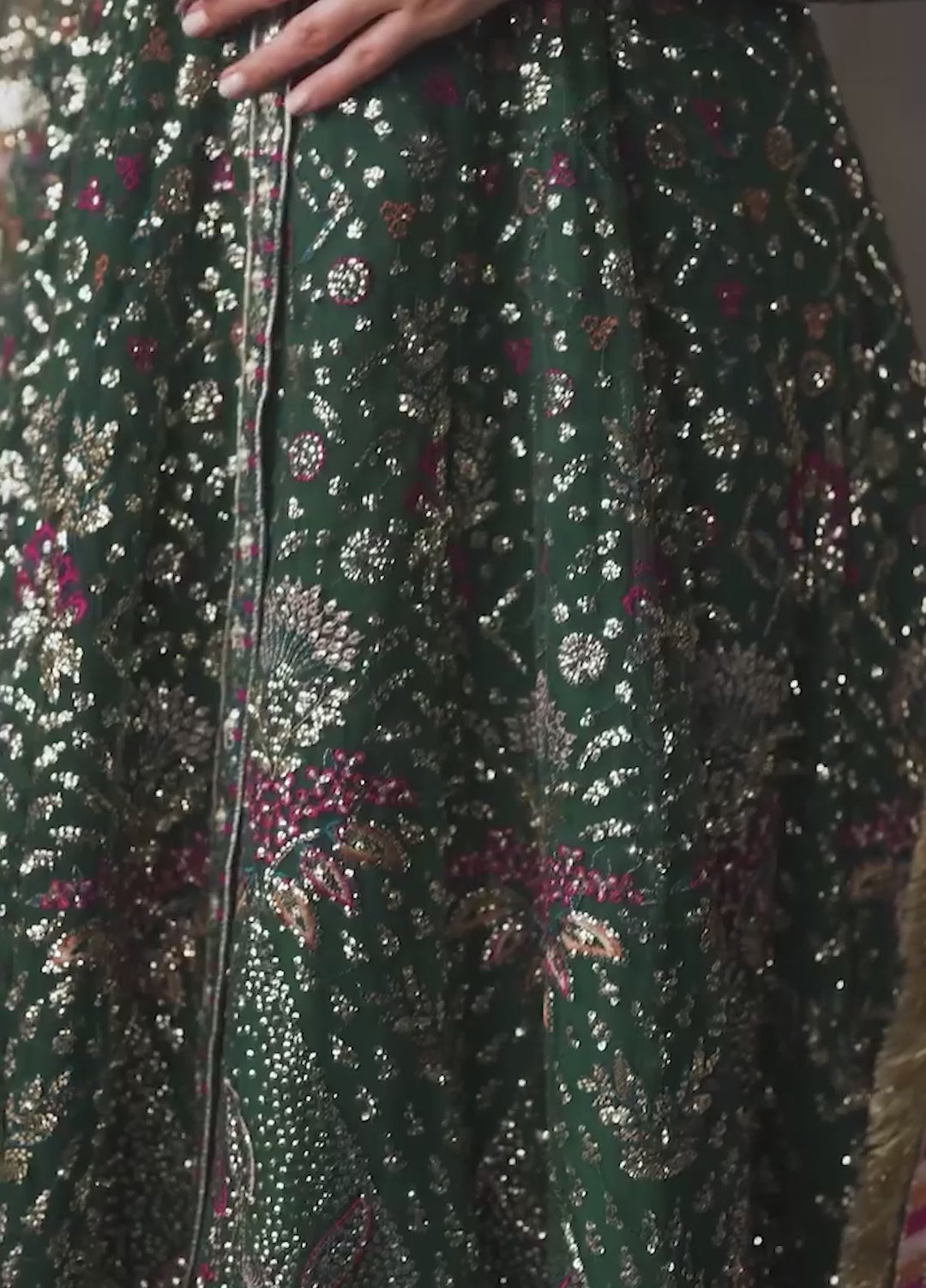 Muse Formal by Nureh Unstitched Embroidered Net 4 Piece Suit NU26UMF NFM-01 - Wedding Collection