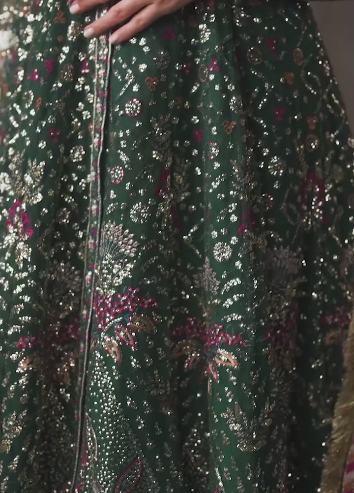 Muse Formal by Nureh Unstitched Embroidered Net 4 Piece Suit NU26UMF NFM-01 - Wedding Collection