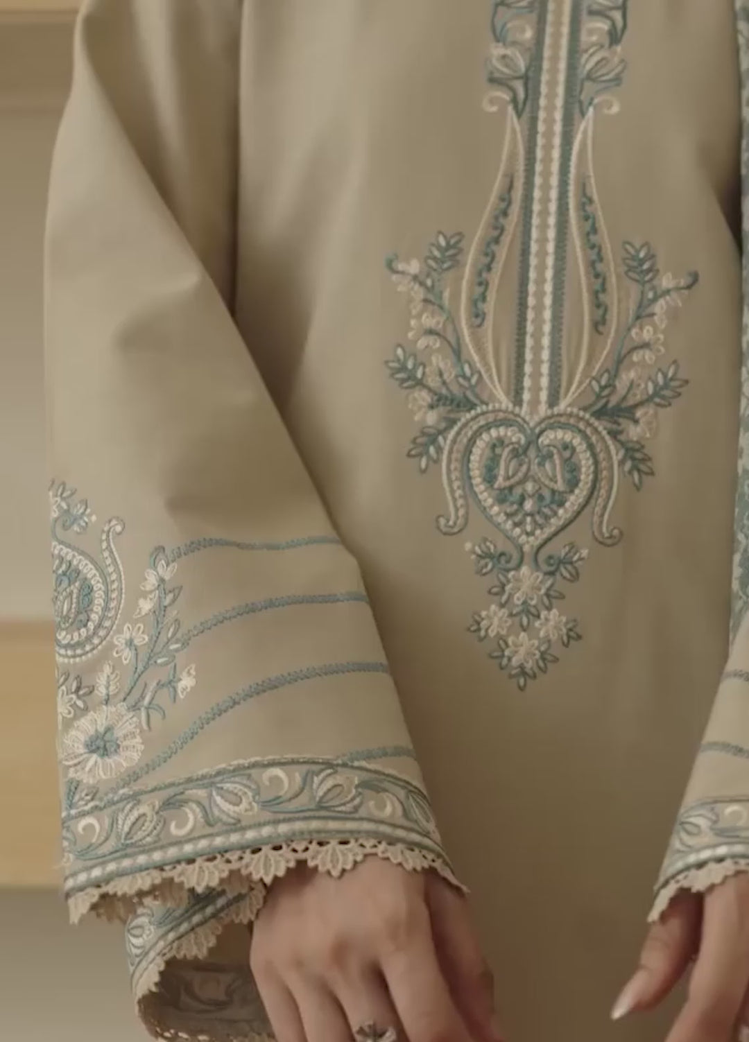 Onara by Humdum Unstitched Embroidered Khaddar 3 Piece Suit HD26UKO D-02 - Winter Collection